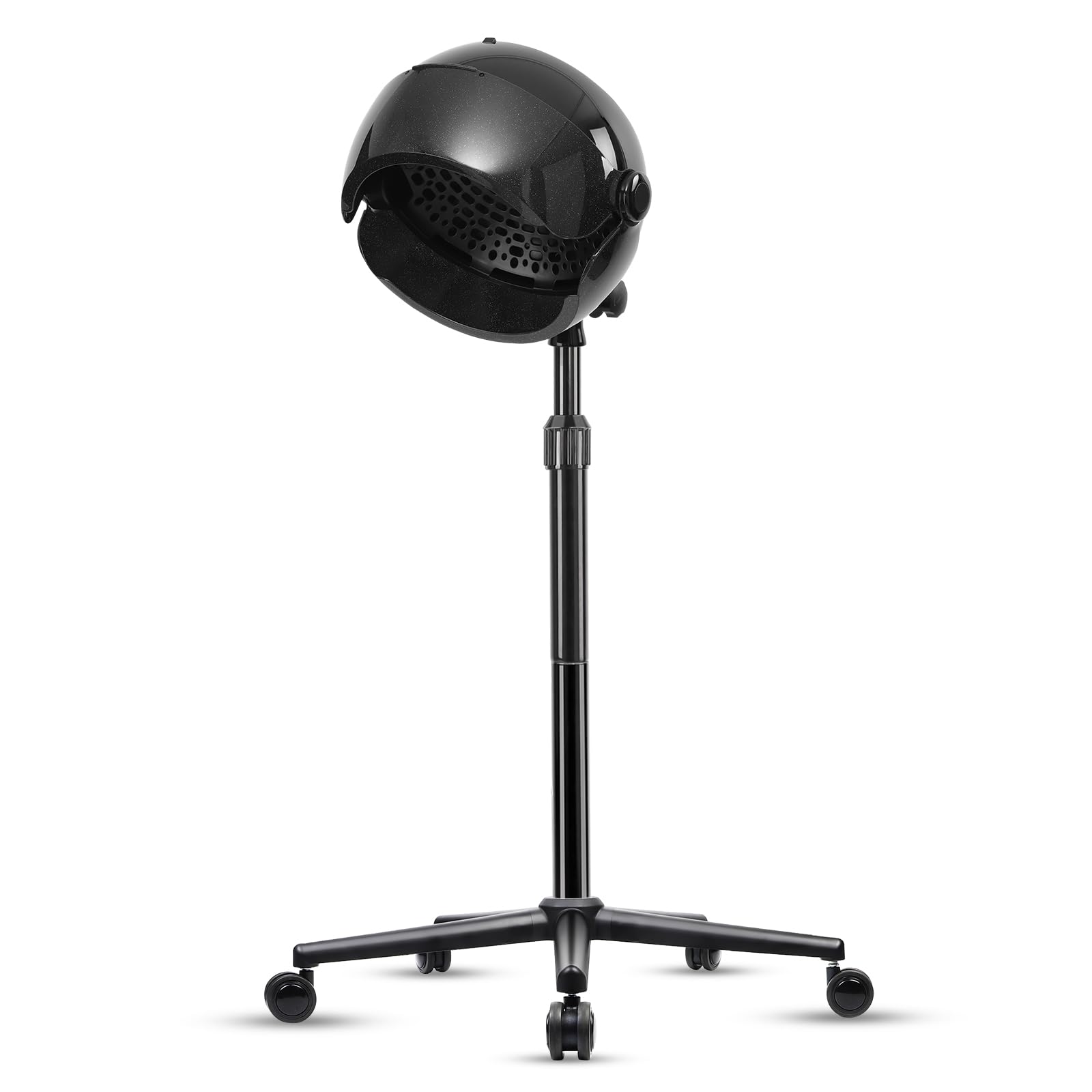 Takeashine hooded hair dryer front view showing compact, quiet operation for home or salon use.