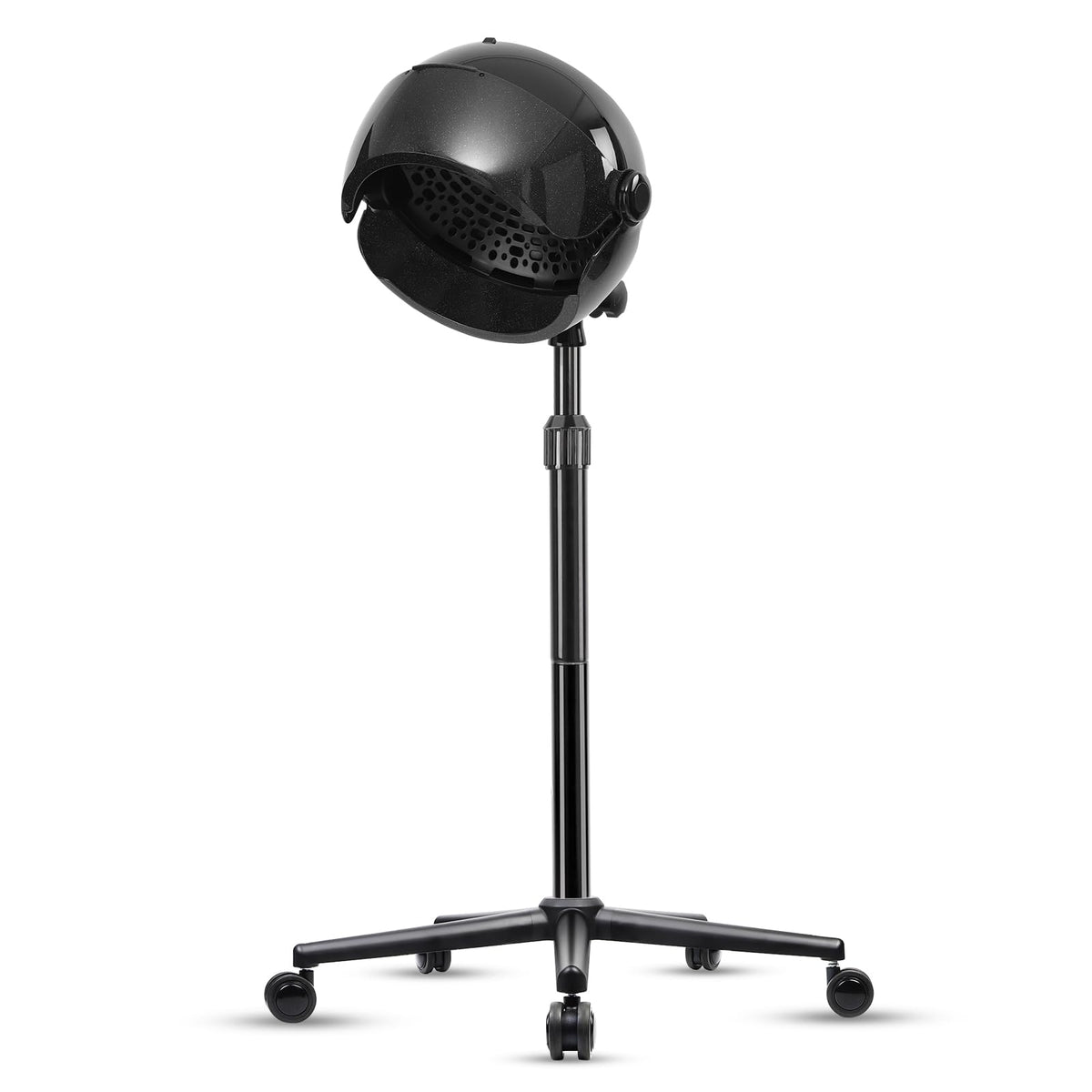 Takeashine hooded hair dryer front view showing compact, quiet operation for home or salon use.