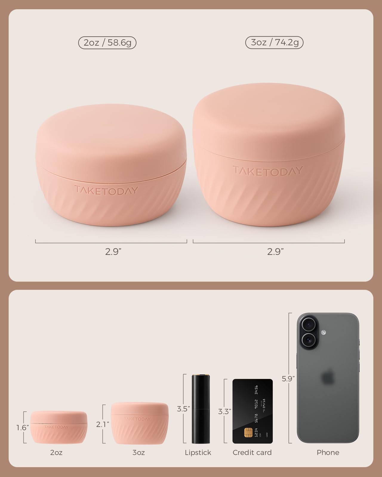 TakeToday multipurpose travel essential set shown with toiletries, pills, and jewelry.