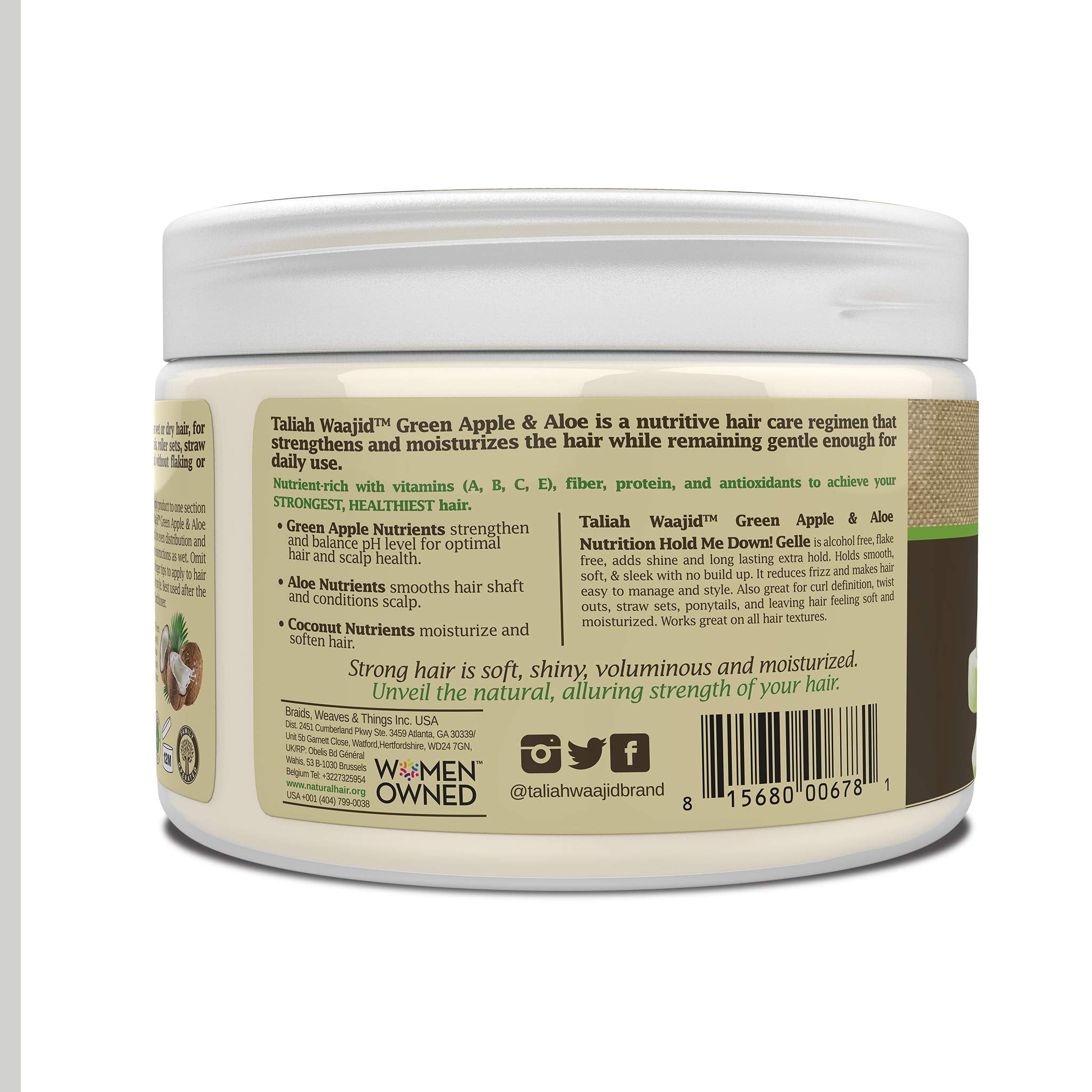 Taliah Waajid Hold Me Down Gelle for controlled application and hydration during styling