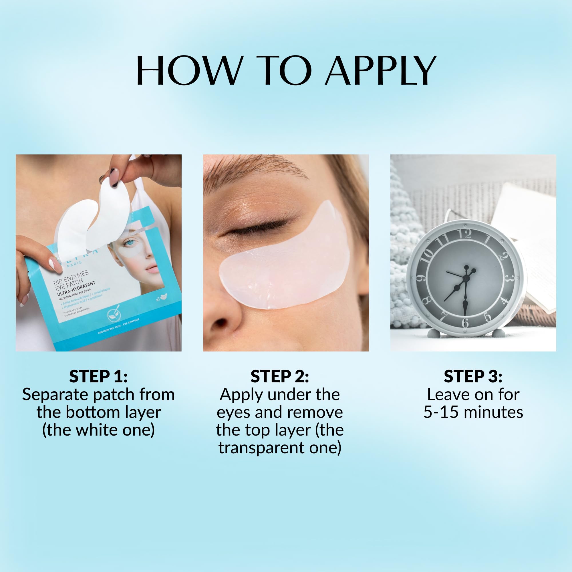 15-minute Talika Bio Enzymes Eye Patch treatment for quick hydration