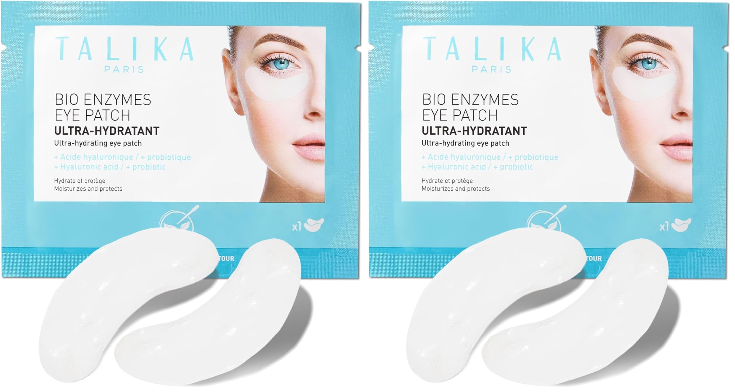 Talika Bio Enzymes Eye Patch biocellulose texture to hydrate and soothe