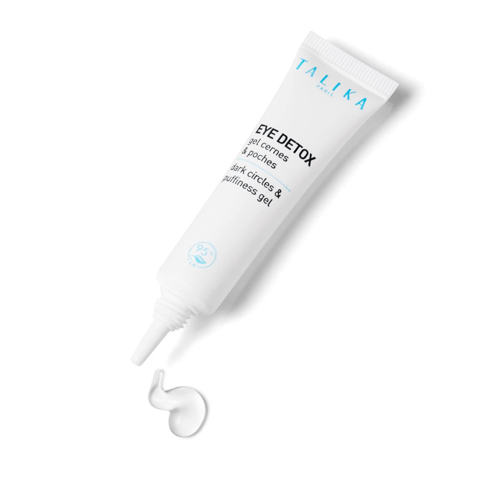 Talika Eye Detox Gel tube application for quick under-eye use