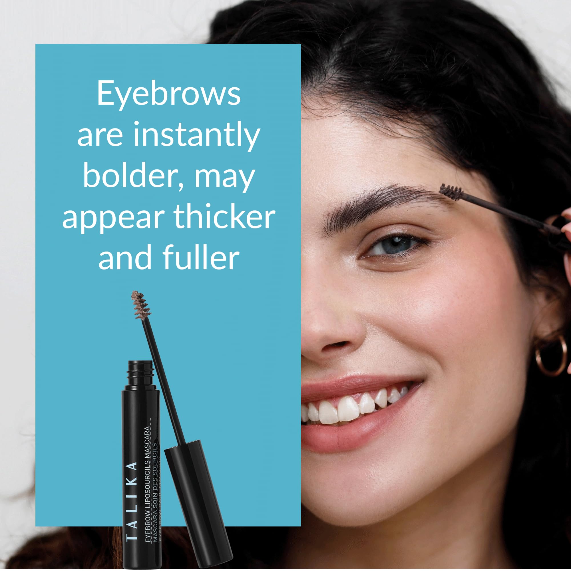 Talika brow mascara pigment delivers rich Chestnut color without clumping