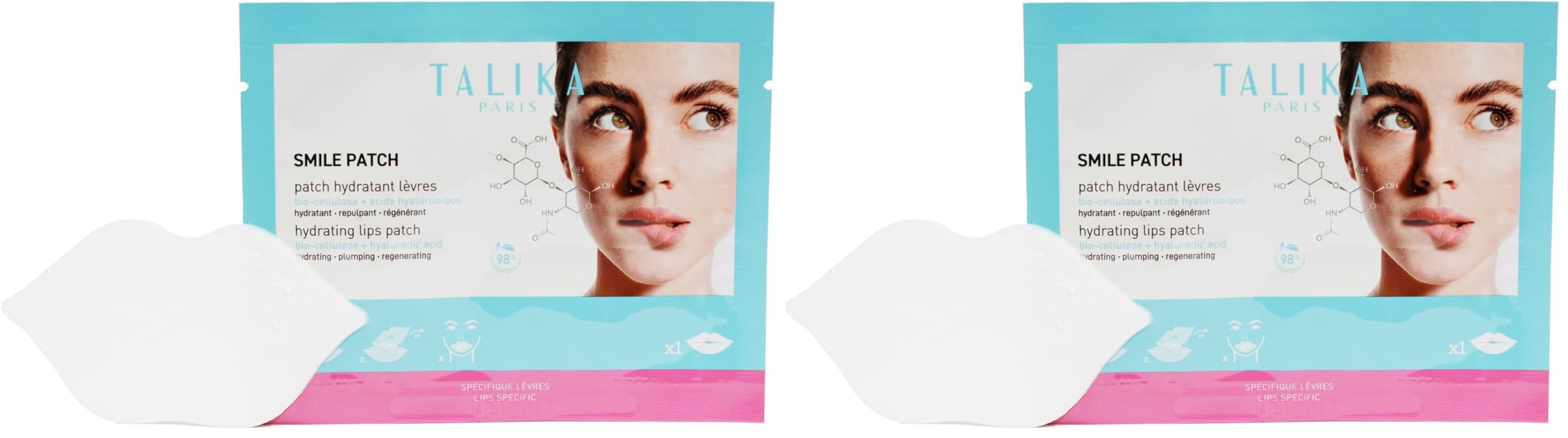 Talika Smile Patch lip mask delivering moisture for softer lips in minutes