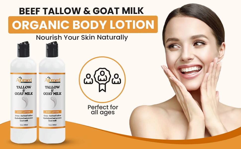 Minimalist bathroom shelf featuring Tallow and Goat Milk lotion