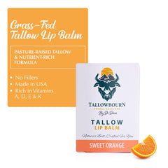 Tallowbourn ingredients: grass-fed beef tallow, organic coconut oil, beeswax