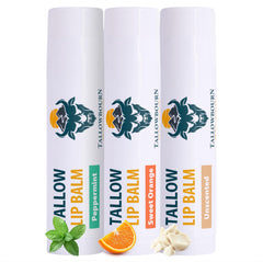 Tallowbourn lip balm with grass-fed tallow—deep hydration for dry lips.