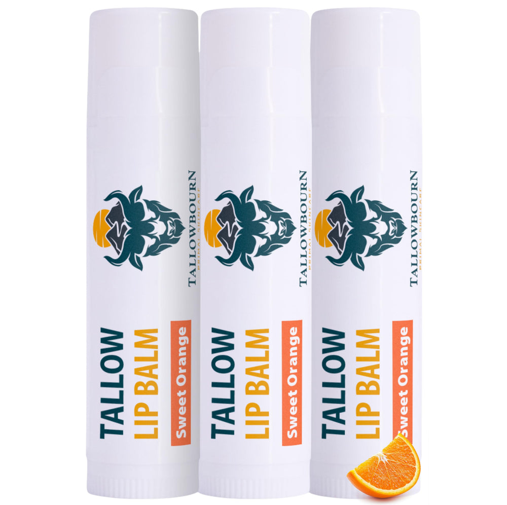 Tallowbourn lip balm jar with Sweet Orange scent delivering smooth hydration