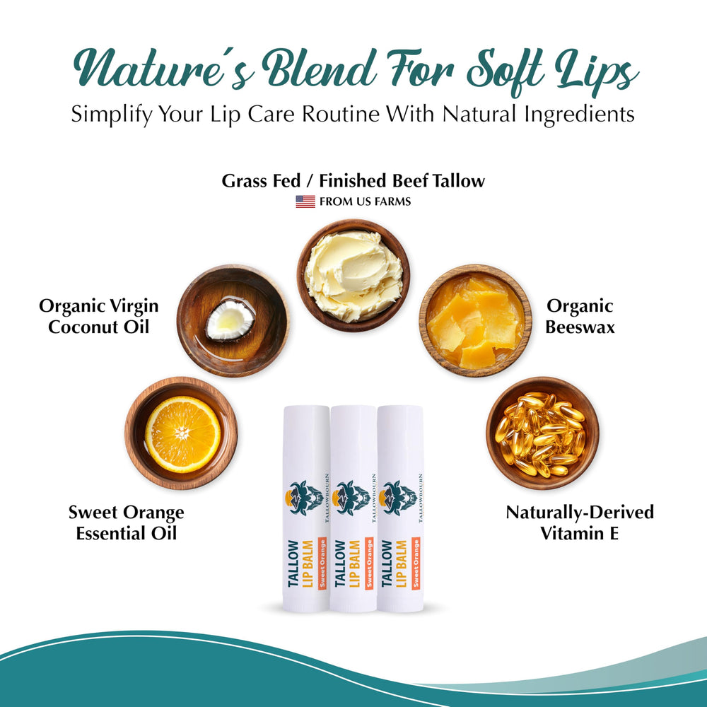 Tallowbourn packaging detail highlighting natural lip care