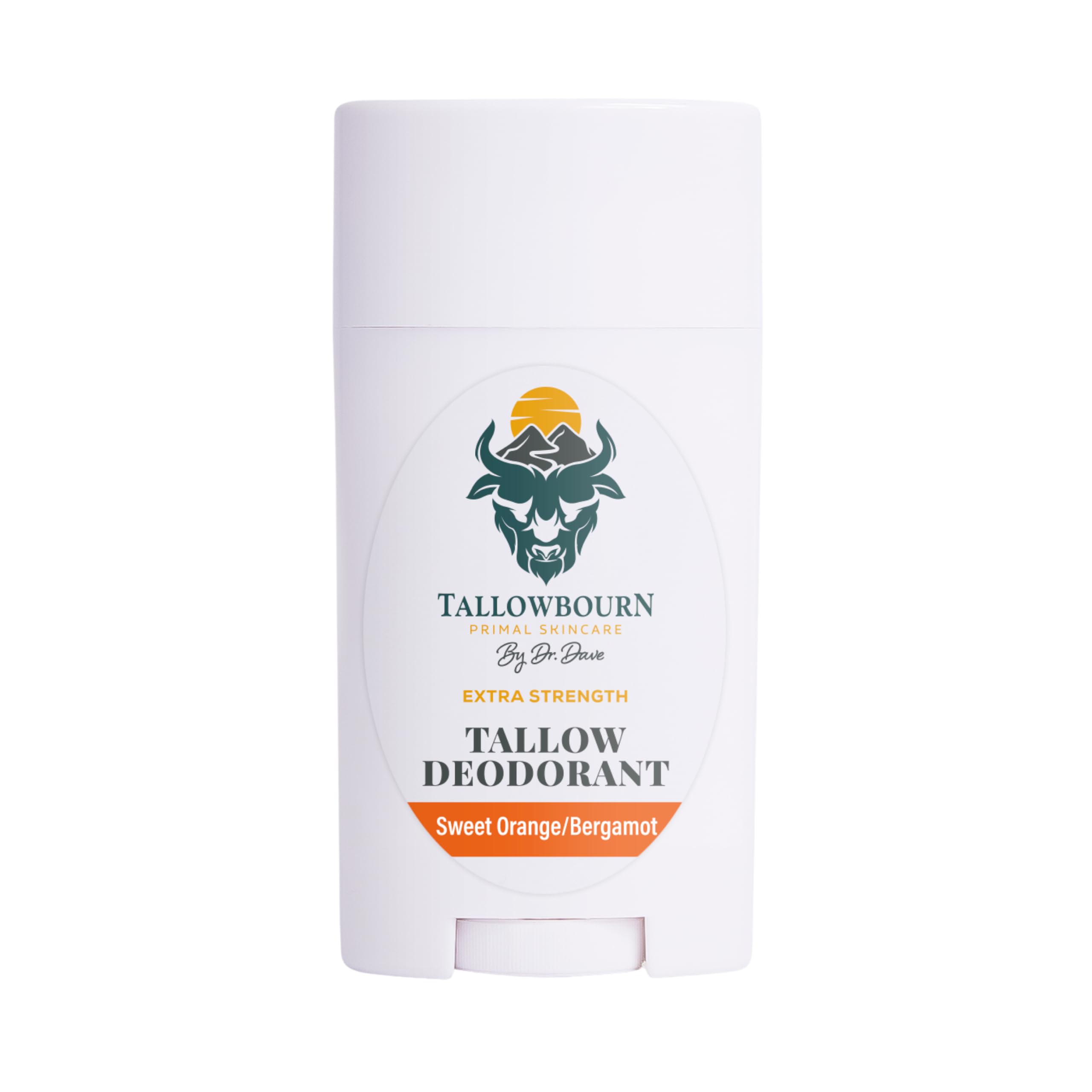 Tallowbourn deodorant packaging with the 3 oz stick for on-the-go freshness.