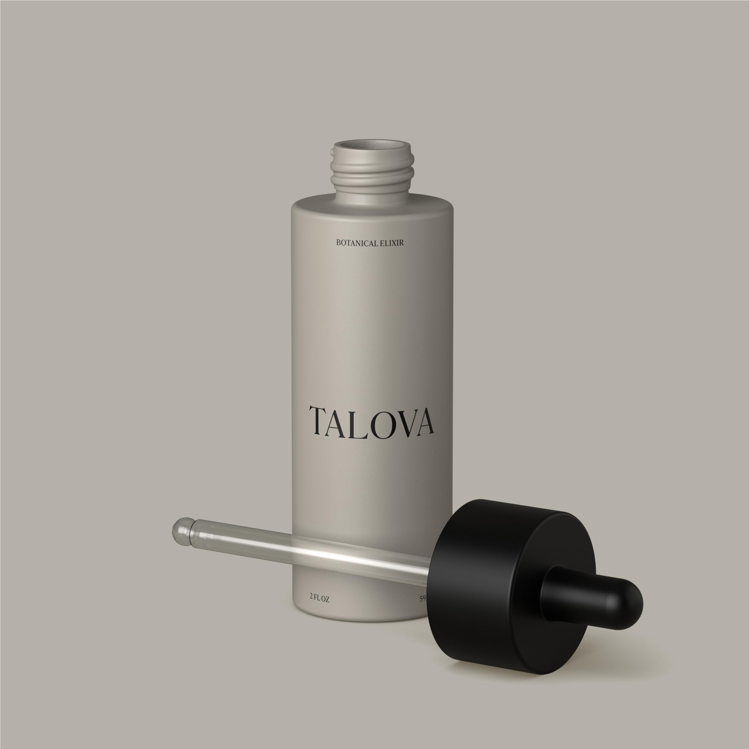 TALOVA Botanical Elixir night routine image communicates overnight nourishment.