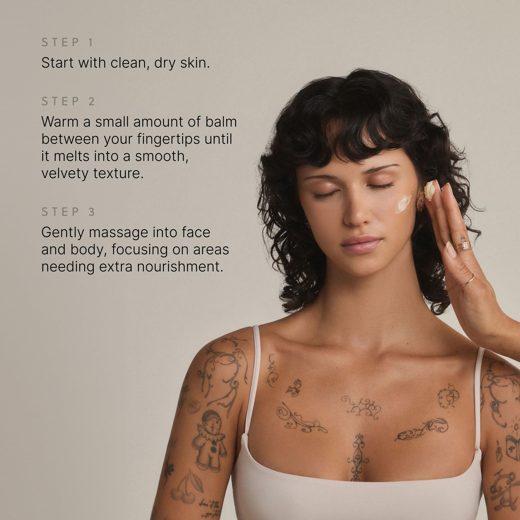 TALOVA balm easing dry elbows with omega-rich nourishment
