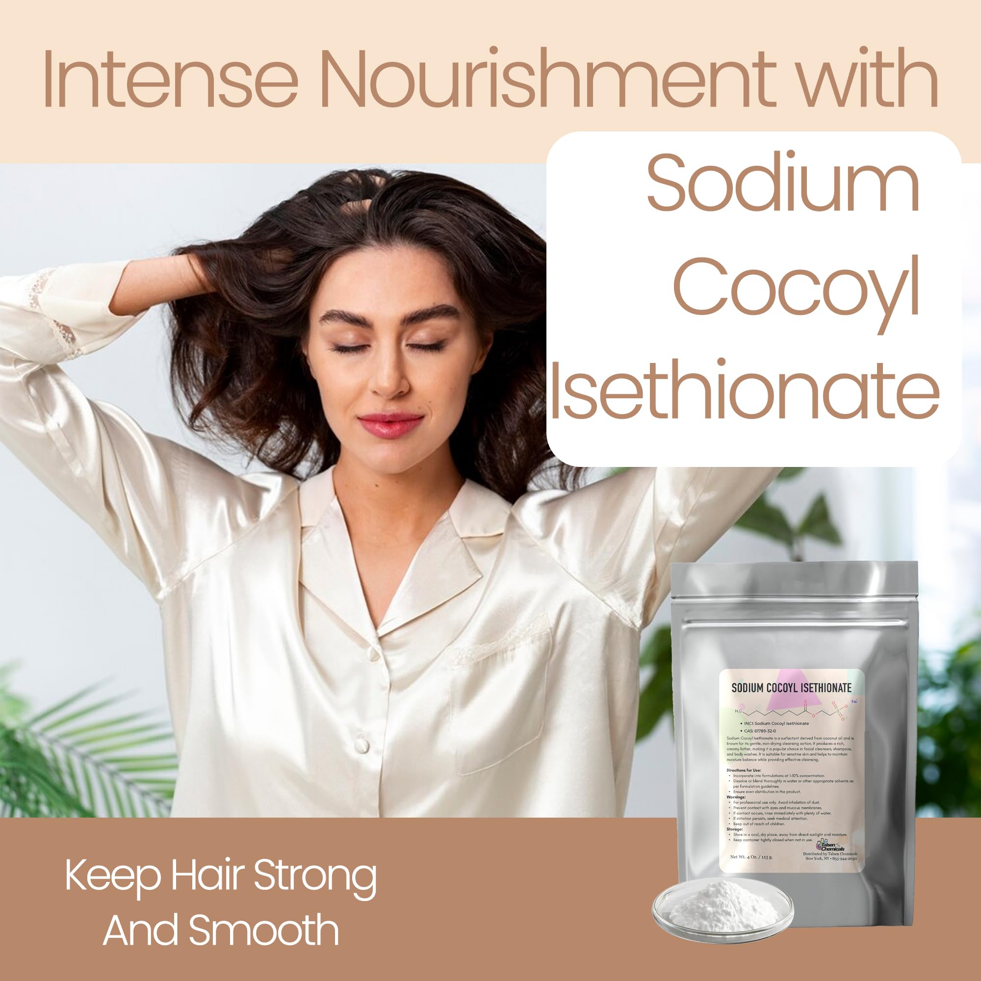 Talsen Chemicals SCI powder enhances facial cleansers and lotions.