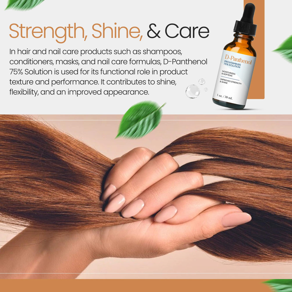 Talsen D-Panthenol 75% packaging design emphasizing traceability and branding.