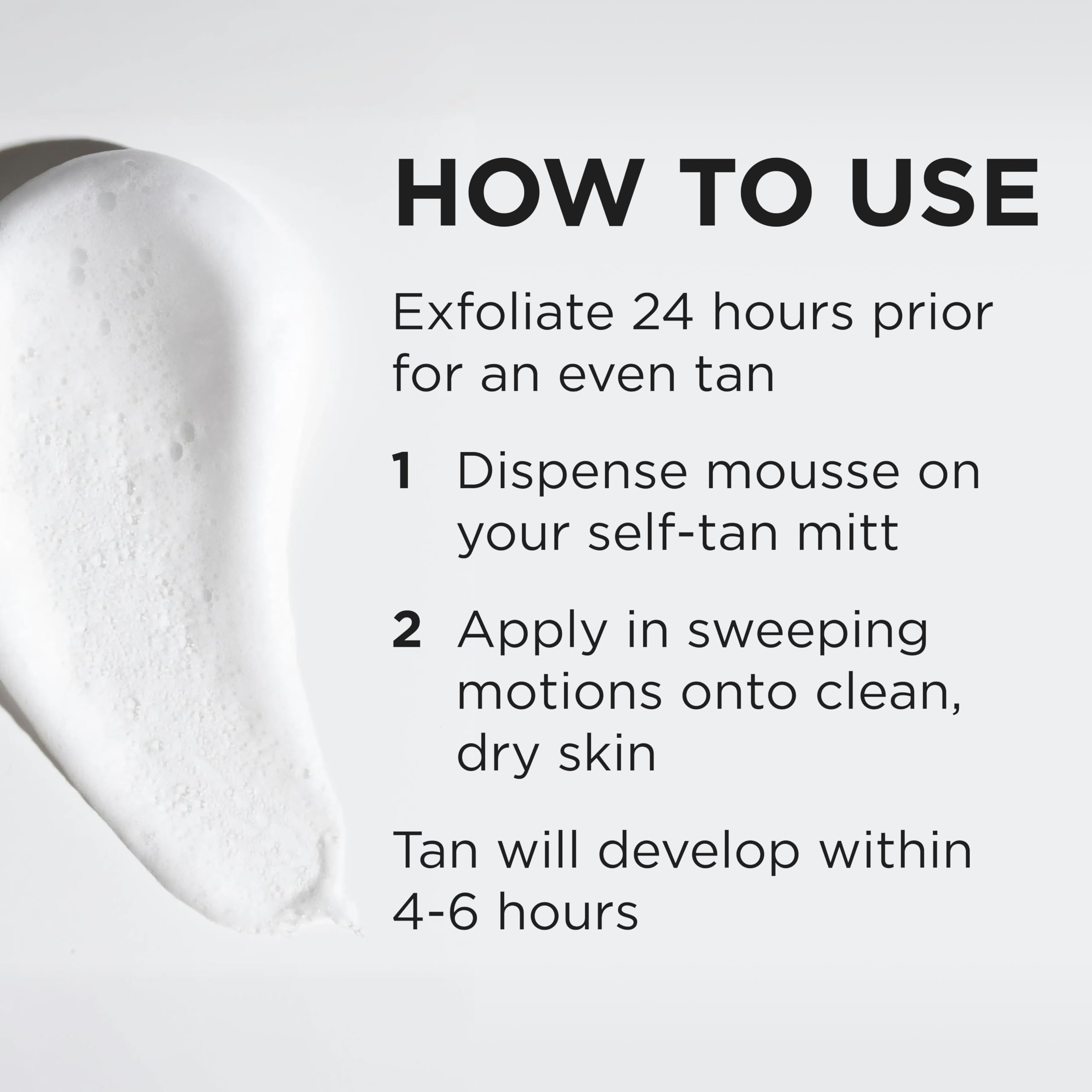 Using the Hydra Mousse with the mitt yields streak-free color results.