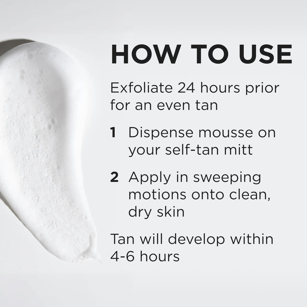 Tan-Luxe Hydra Mousse bottle highlighting the water-based formula for comfortable self-tanning