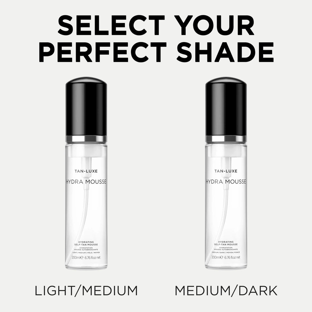 Develops a natural-looking tan within 4 to 6 hours for Hydra Mousse.