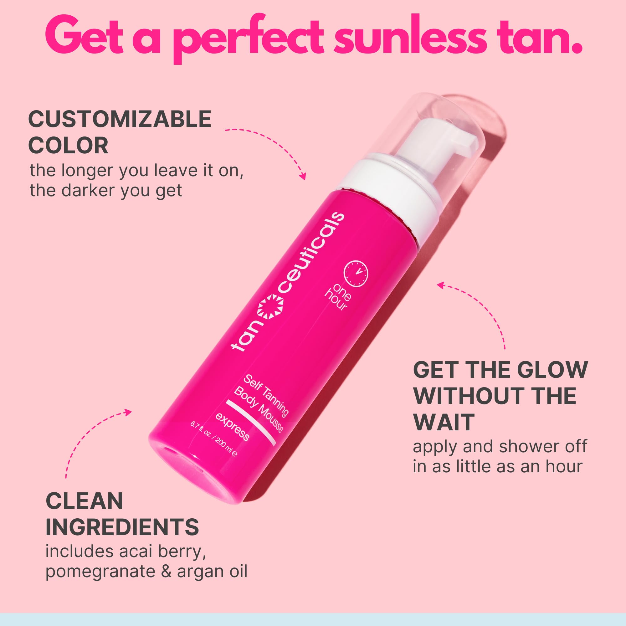 Mousse foam dispense enables quick, even application with streak-free results