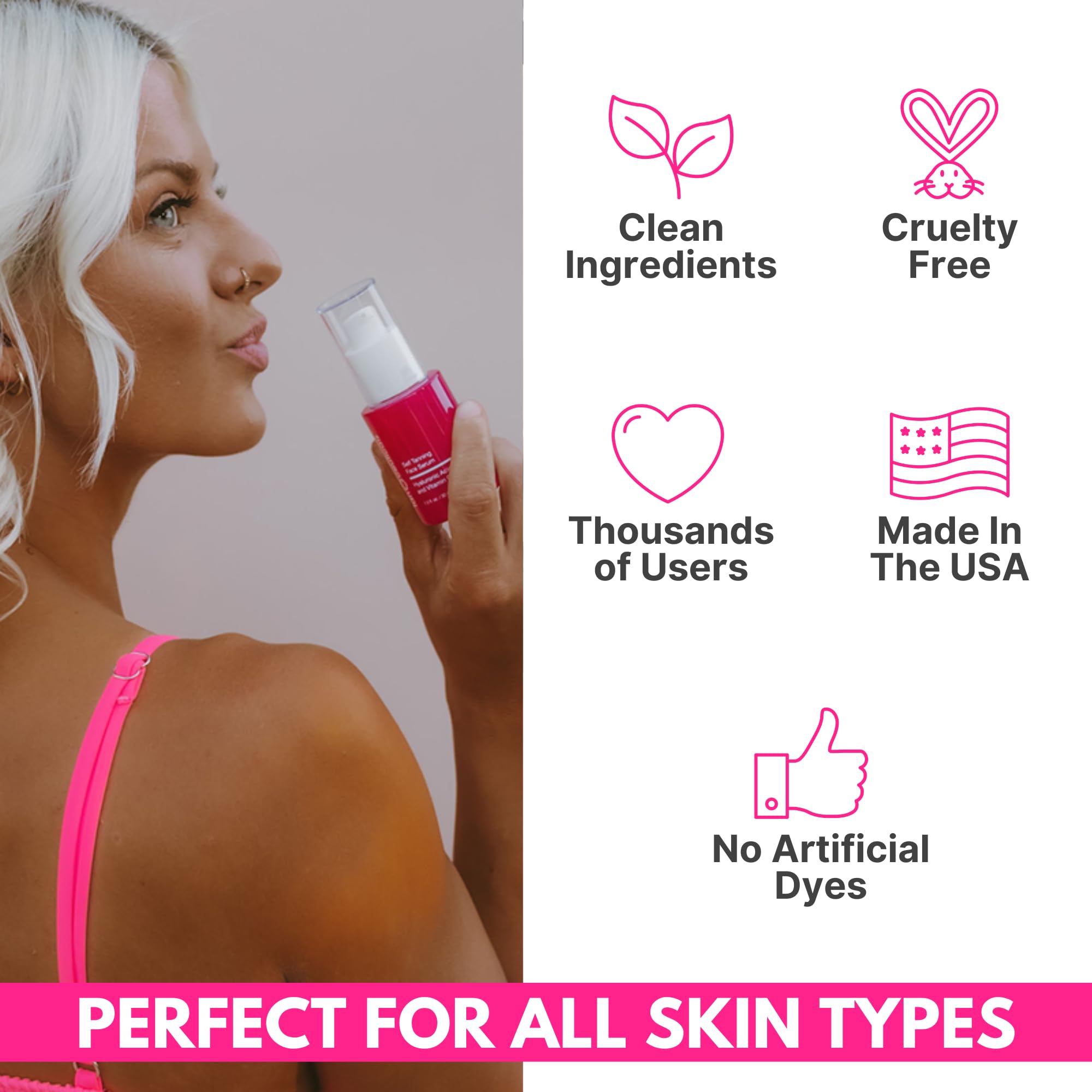 Overnight color from Tanceuticals developing on skin without staining clothes.