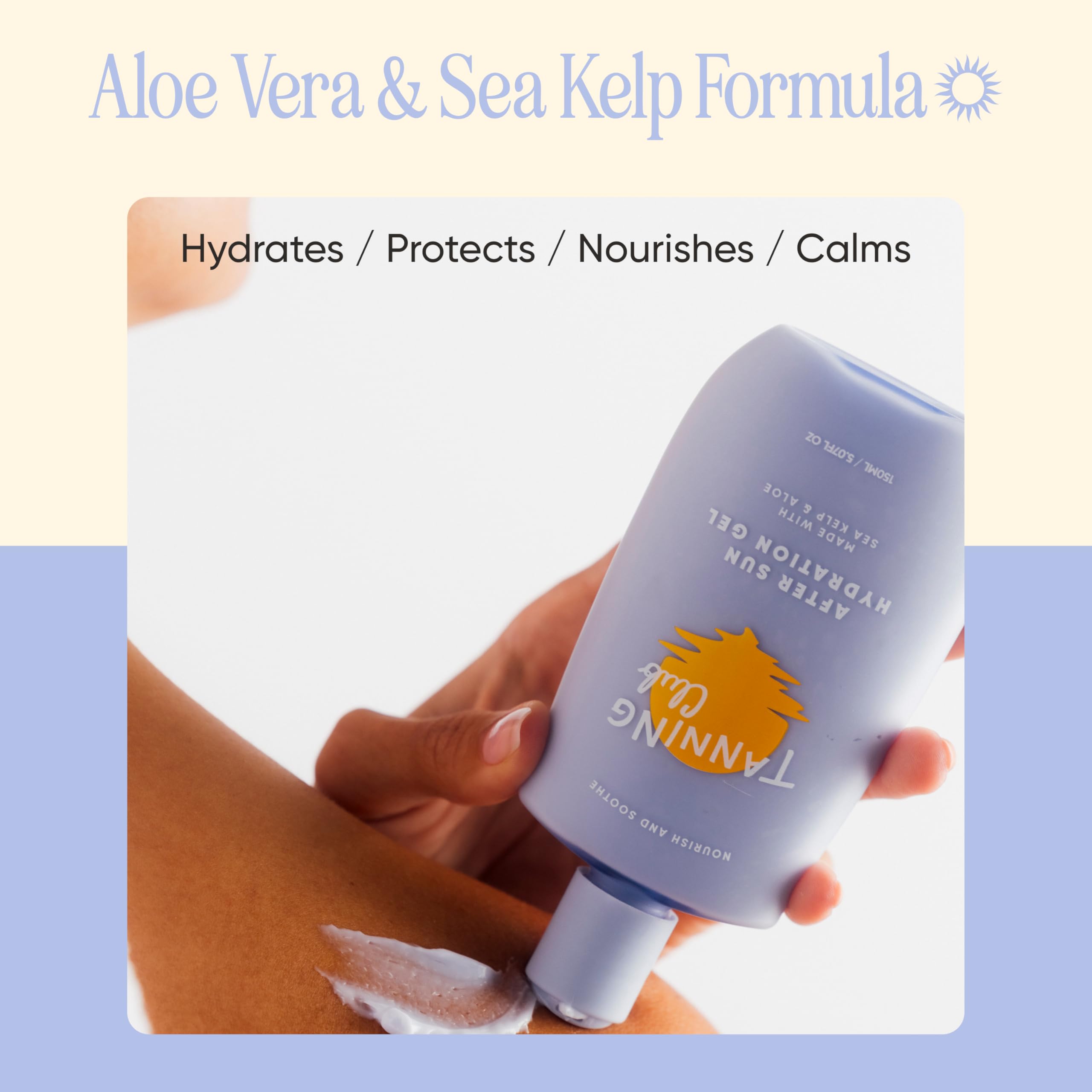 Tanning Club After Sun Gel for all-year use supports daily hydration