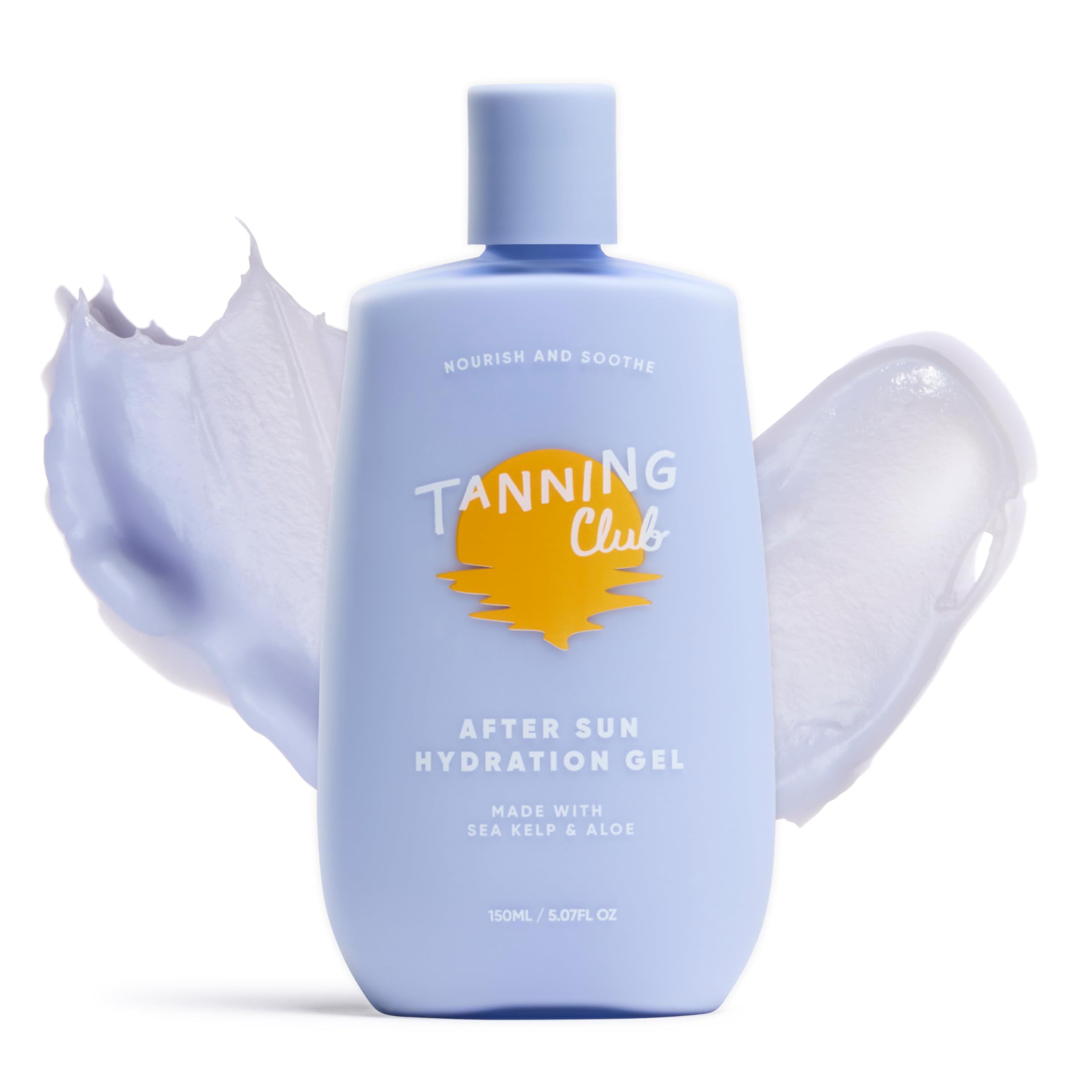 Tanning Club After Sun Gel with aloe vera applying soothing hydration after sun exposure