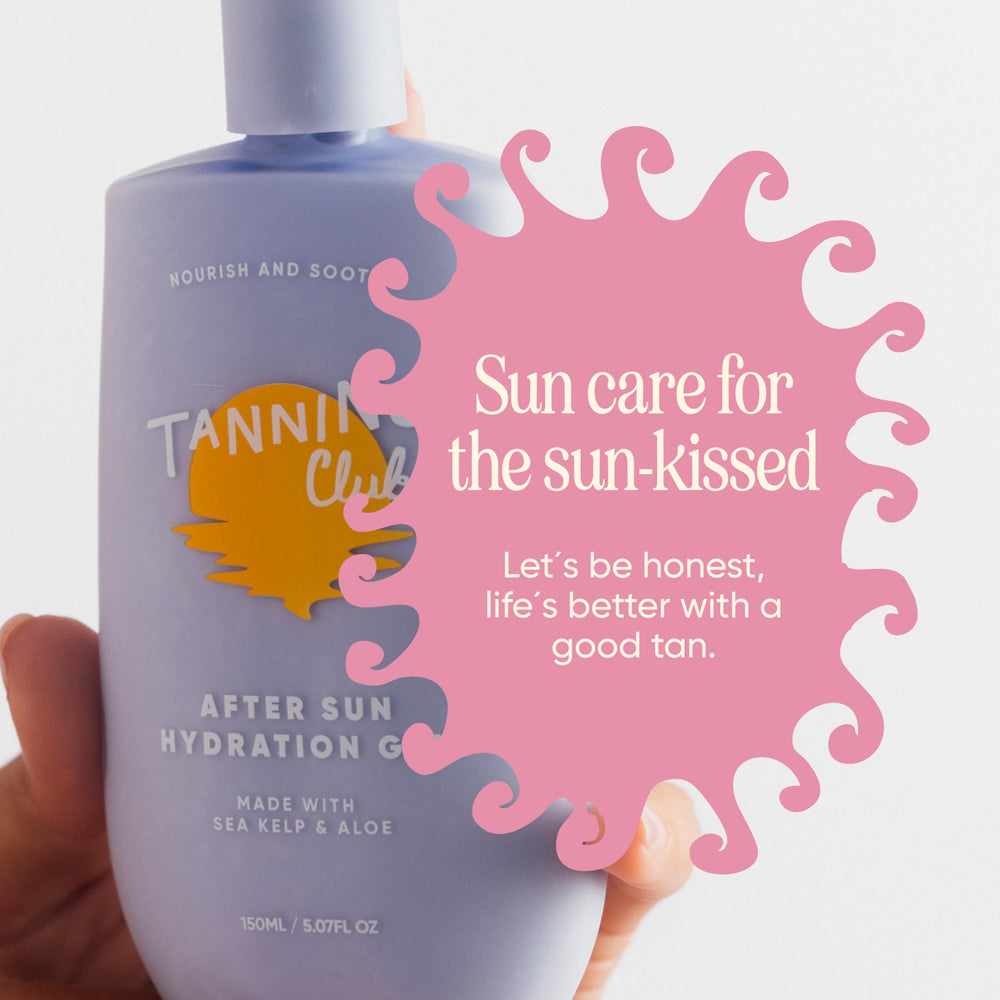 Tanning Club After Sun Gel skin refreshes with cooling hydration after sun