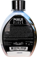 Maui Black tanning lotion with coconut oil nourishes and softens skin