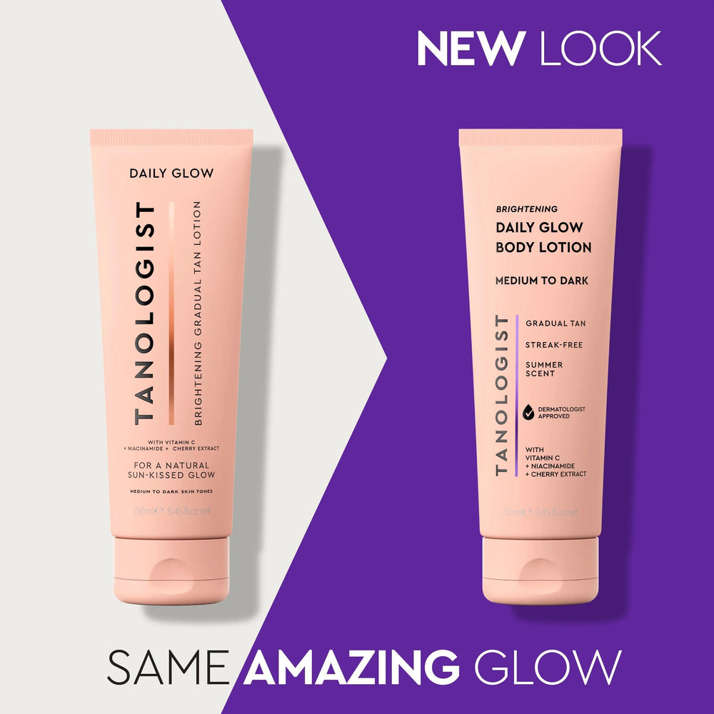 Packaging image of Tanologist Brightening Daily Glow in 8.45 oz size
