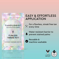 Tanologist Flawless Mitt demonstrates circular blending for even tan