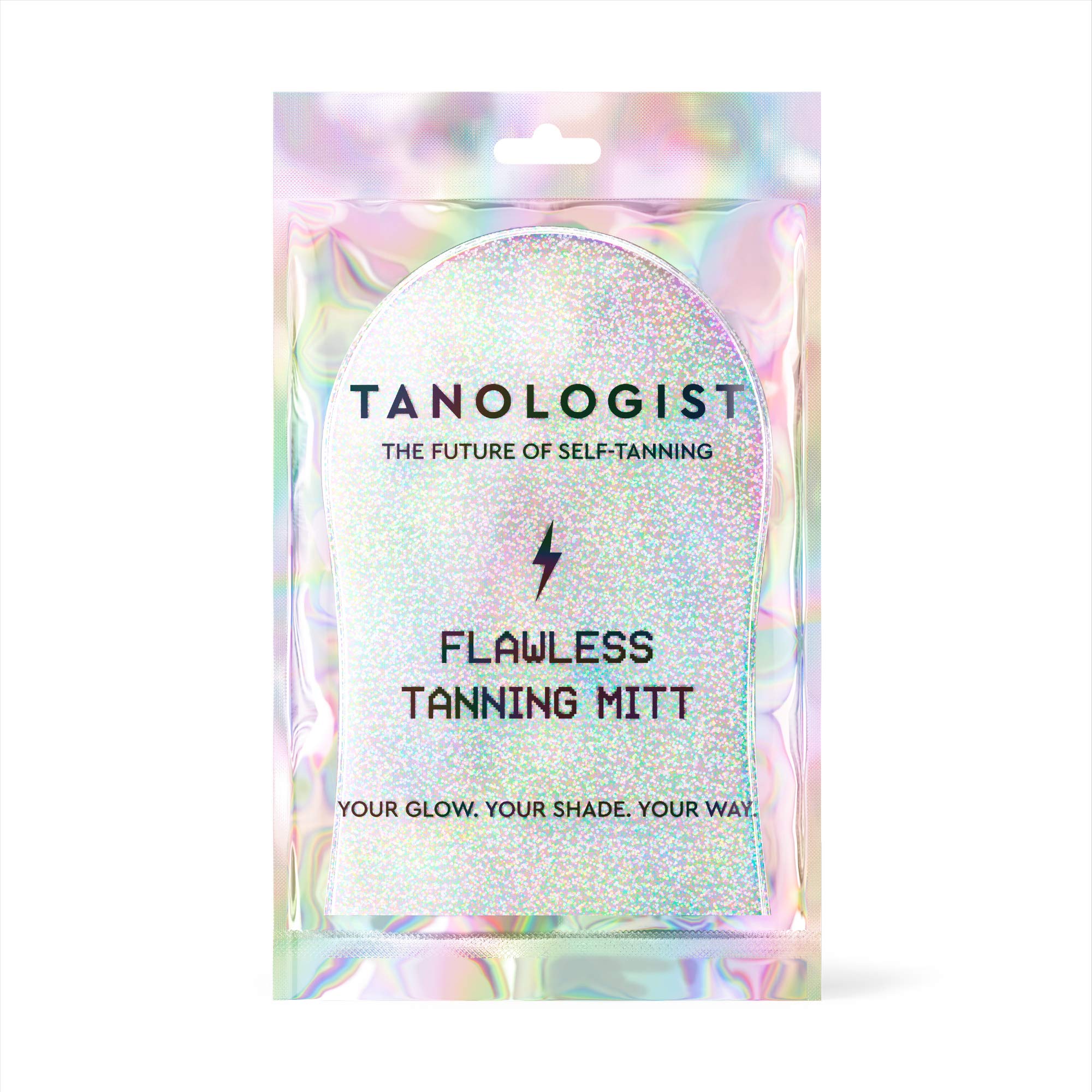 Tanologist Flawless Mitt applying mousse for smooth, streak-free color