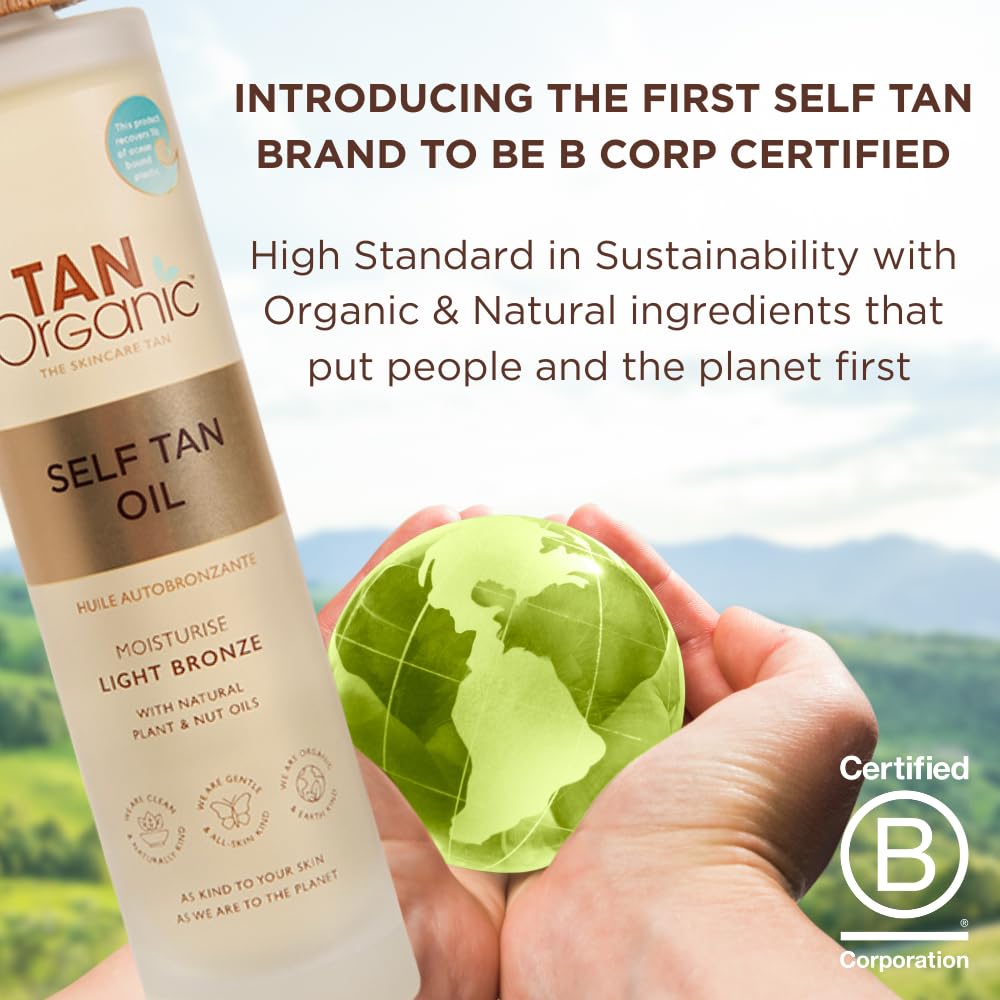 TanOrganic Self Tanning Oil contains argan oil for added skin care