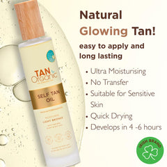 TanOrganic Self Tanning Oil eco certified and organic for ethical skincare