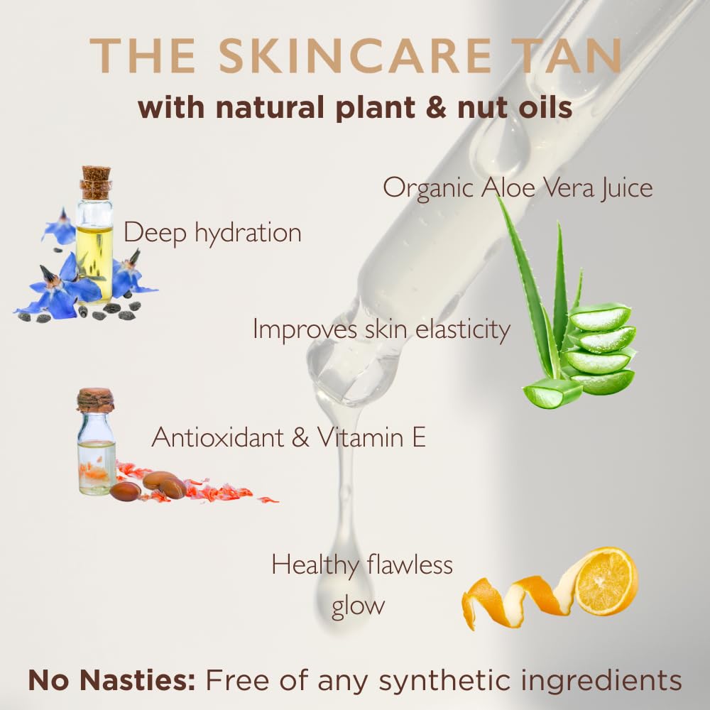 TanOrganic Self Tanning Oil suitable for sensitive skin types