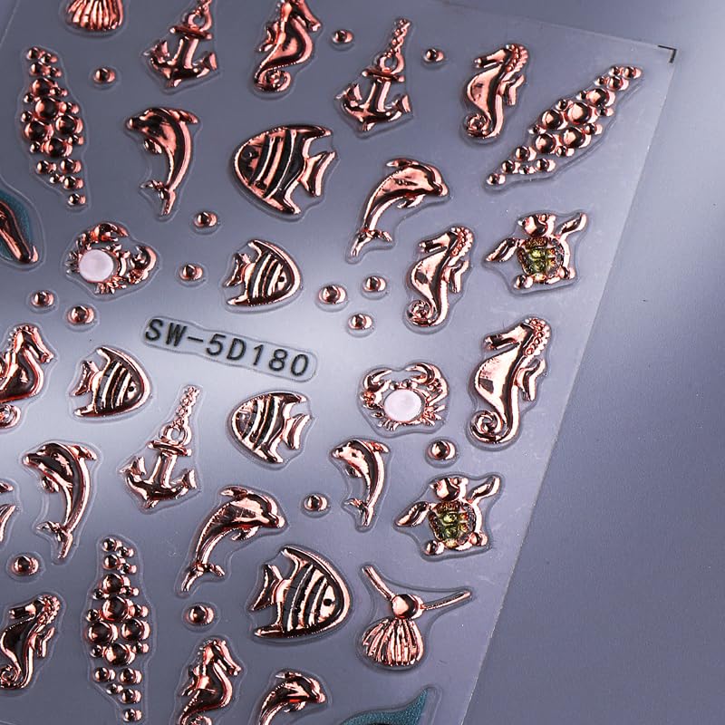 TANYOOTO 5D embossed decals enhance texture and depth on nails.