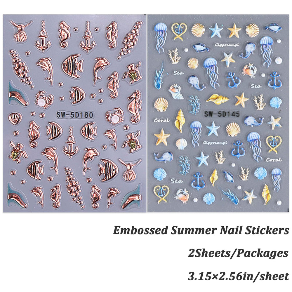 TANYOOTO ocean nail art set for effortless DIY manicures at home.