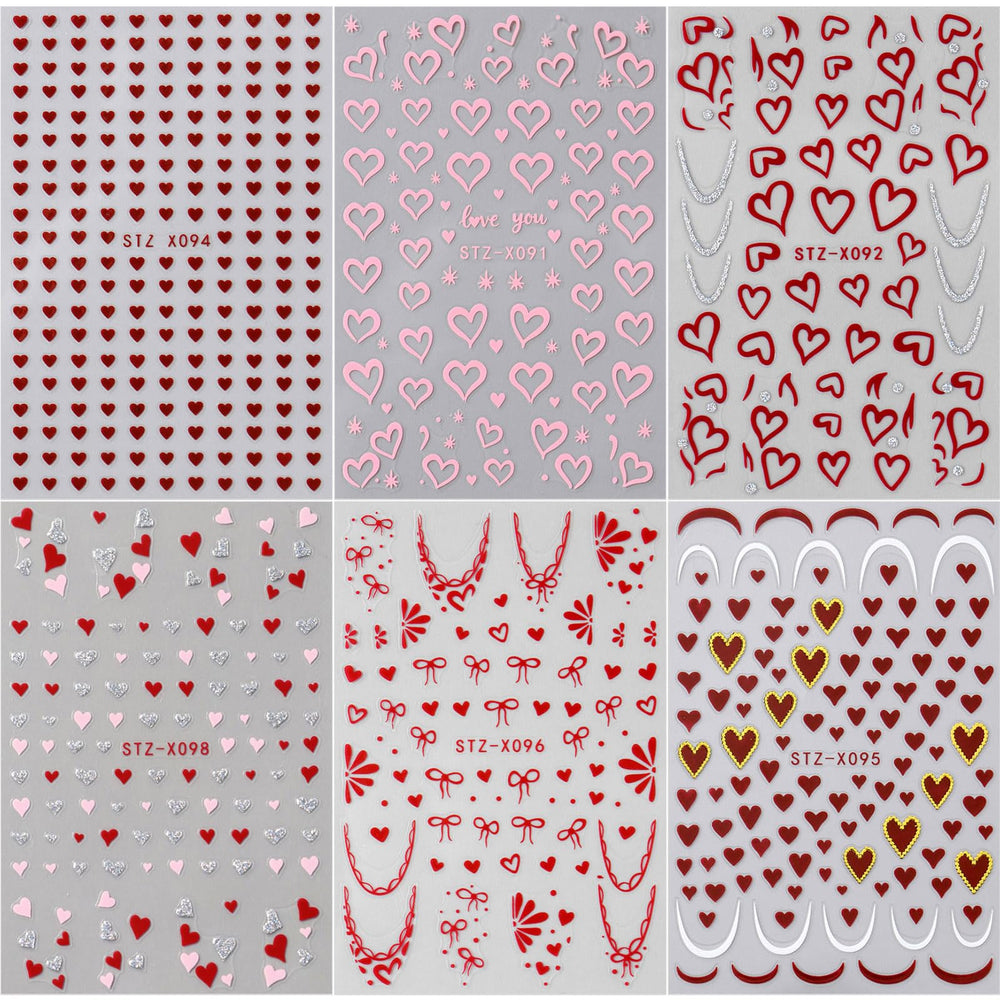 TANYOOTO valentines nail stickers quick home manicure upgrade