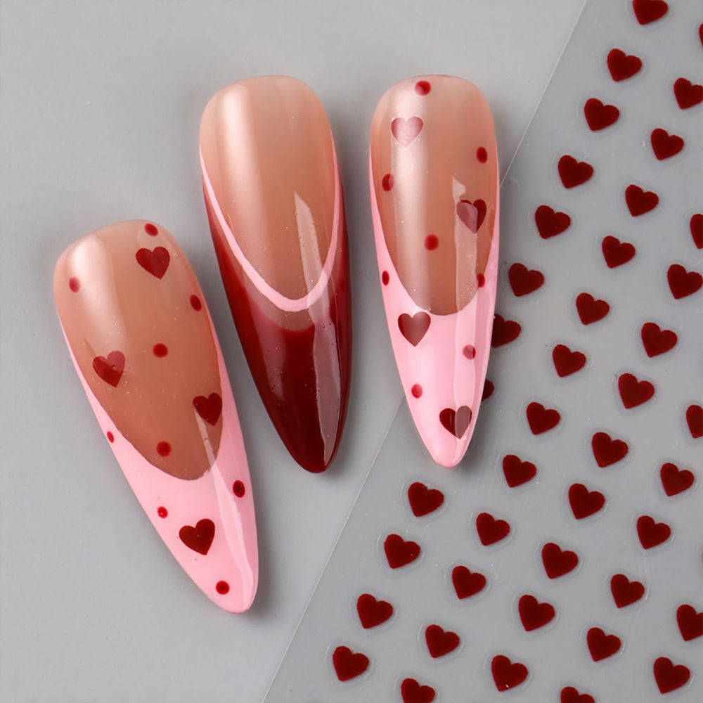 TANYOOTO valentines nail stickers suitable for natural and artificial nails