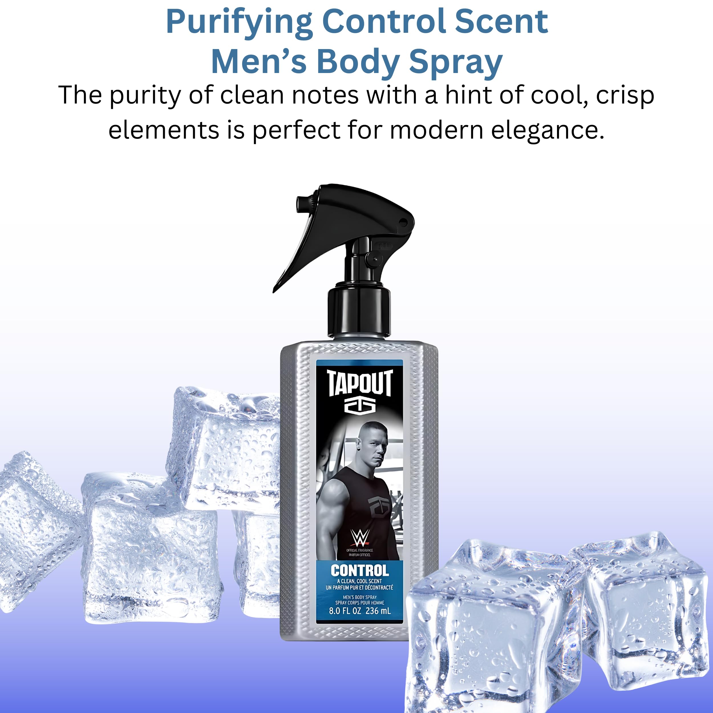 Tapout Defy bottle presents fresh clean scent for versatile daily use.