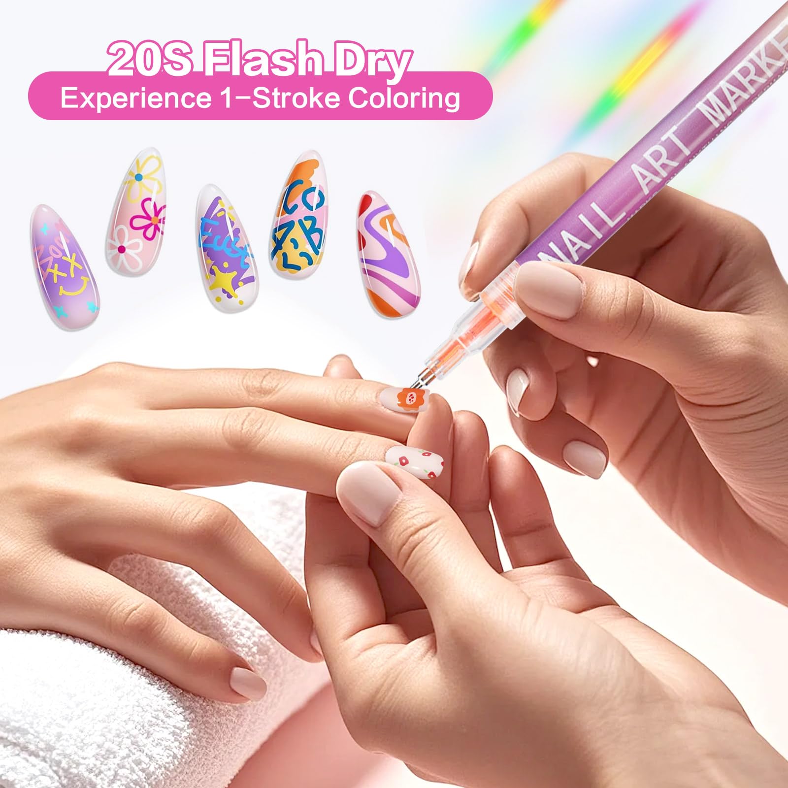 Tardiy DIY nail pattern creation offers endless design options for personal manicures.