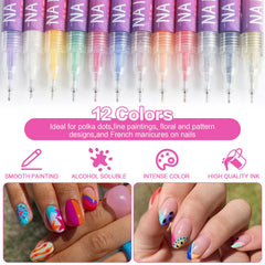 Tardiy nail art pens durable long lasting color that resists chipping in humidity.