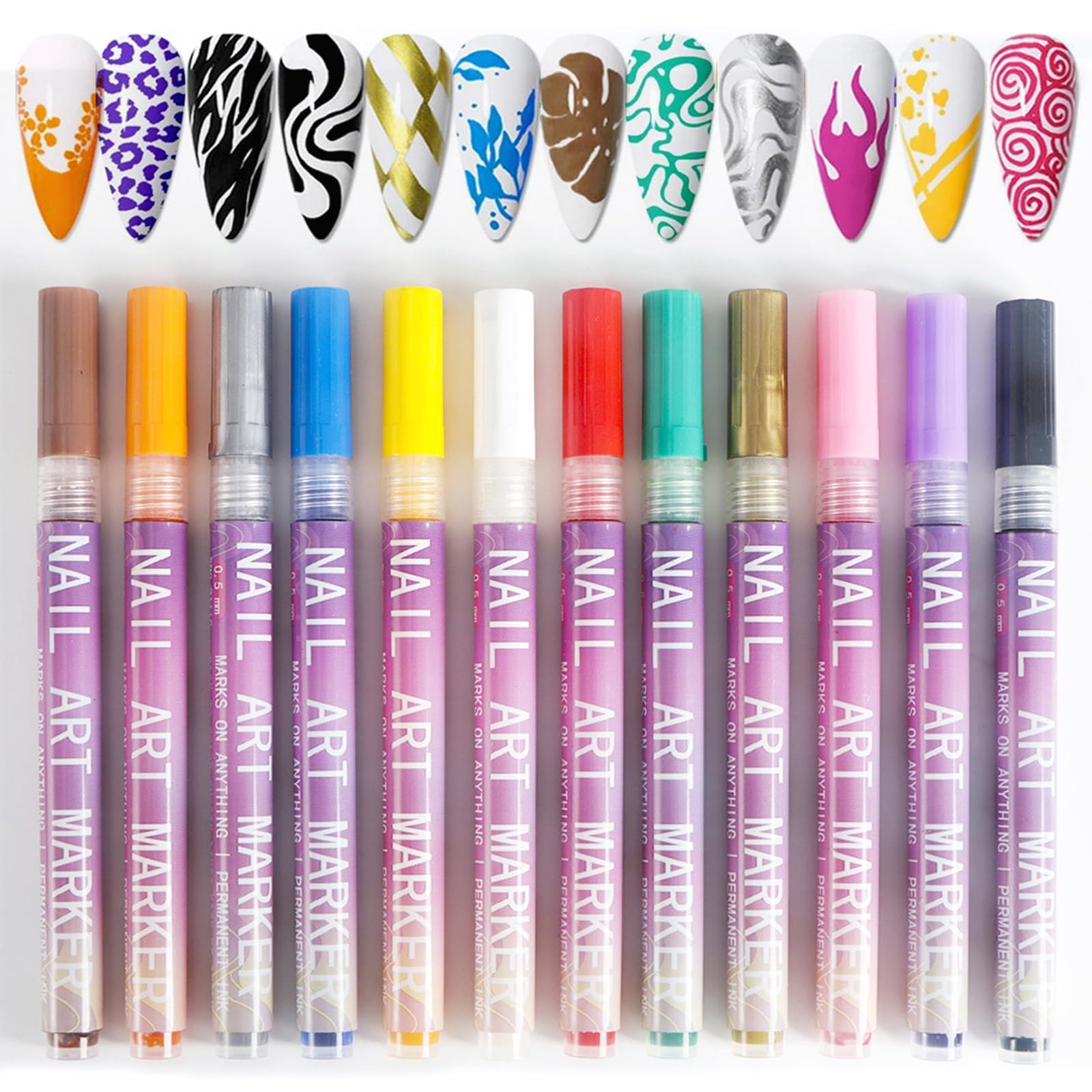 Tardiy nail doodling fine tip detailing for precise patterns and accents.