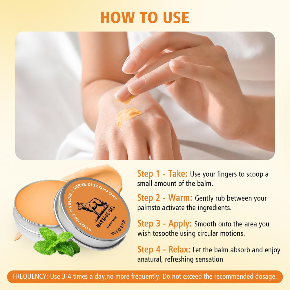 Hands applying Therawolf Neuro Balm to skin after workout