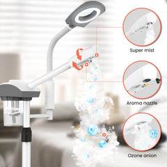 TASALON 3x magnifying lamp highlights skin detail for precise analysis