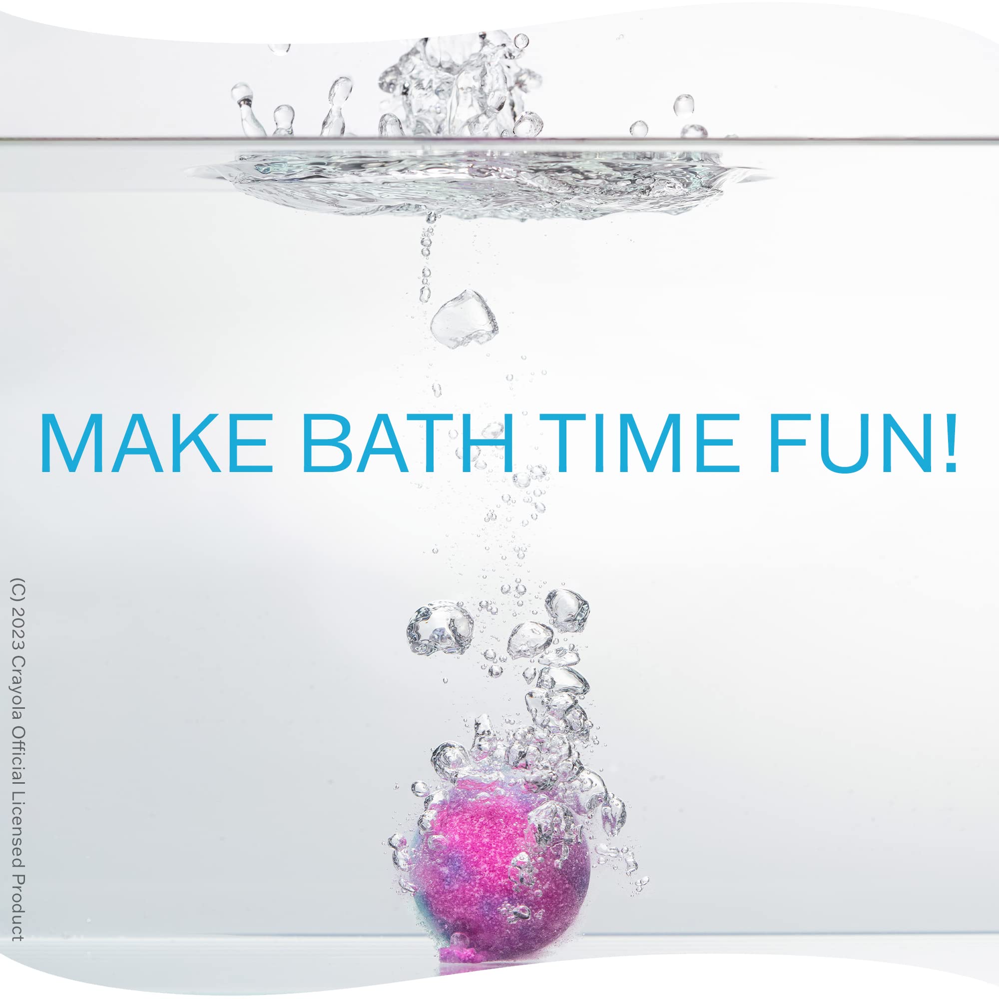 Taste Beauty Crayola bubble gum scented bath bomb provides playful aroma and spa-like bubbles.