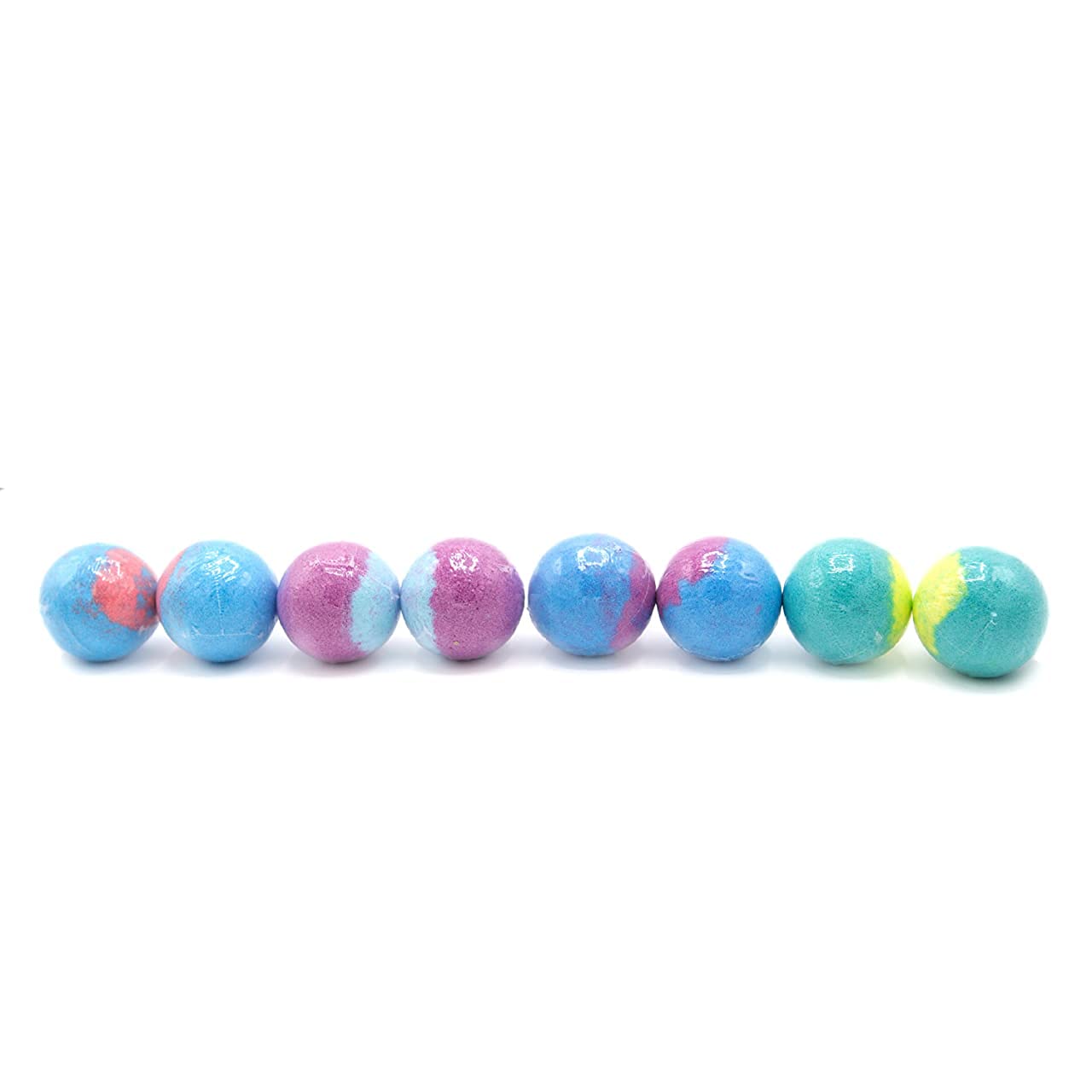 Taste Beauty Crayola cotton candy scented bath bomb delivers sweet aroma and color.