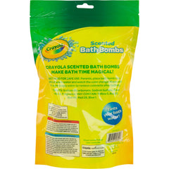 Taste Beauty Crayola laser lemon scented bath bomb lights up bath with zesty scent.