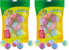Taste Beauty Crayola pack of 2 colorful bath bombs creates playful, kid-friendly bath time.