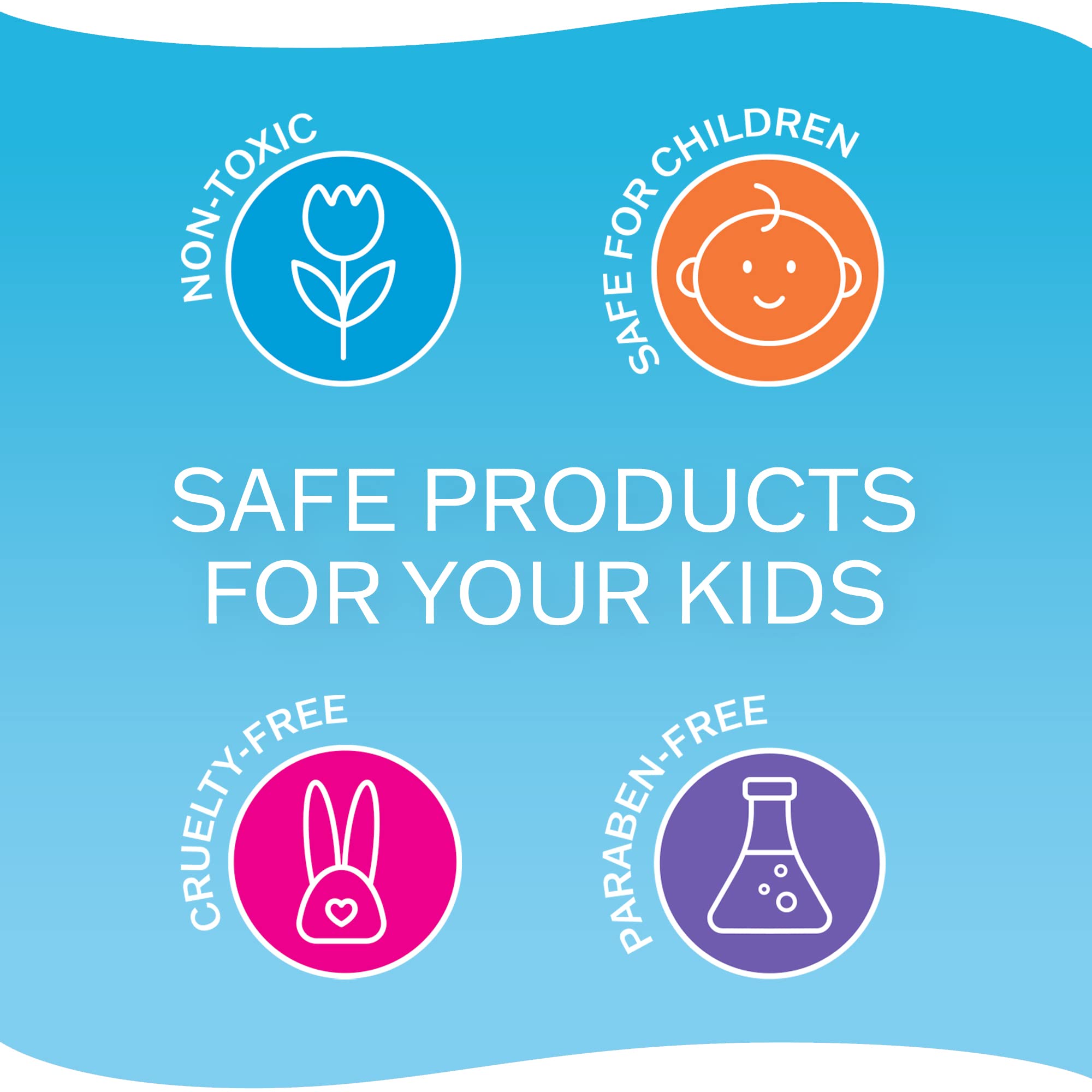 Taste Beauty Crayola officially licensed packaging highlights high quality and safety offer.