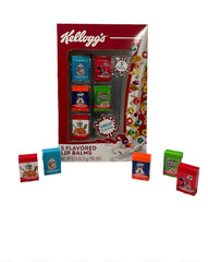 Taste Beauty Kelloggs display box lip balms, ideal for gifting and nostalgic display.